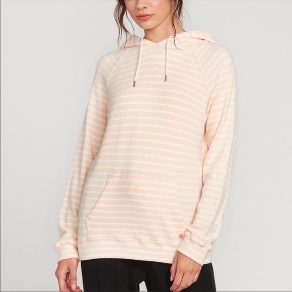 NWOT Volcom Lil striped hoodie - Picture 3 of 6